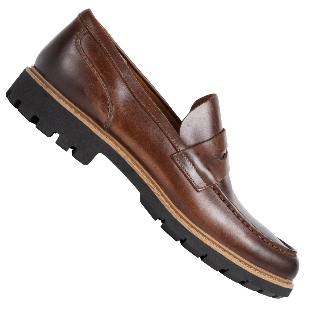 clarks leather moccasins
