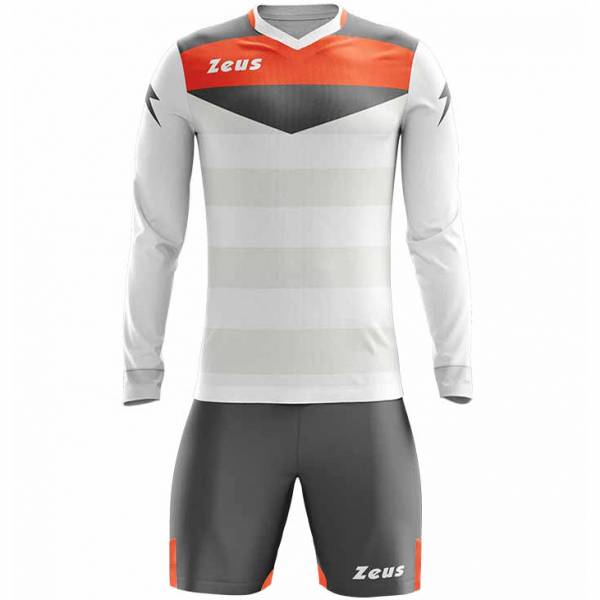 Zeus Argo Set da portiere Maniche lunghe Maglietta con pantaloncini bianco grigio