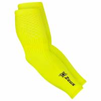 Zeus Couvre bras Manchettes de compression élastiques jaune fluo