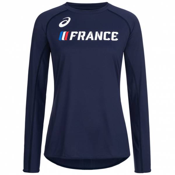 Francia ASICS Atletismo Mujer Camiseta de manga larga A17H26-52FR azul L
