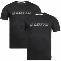 Lotto Duo Hombre Camiseta Pack de 2 negro MDPX10008NET-Negro