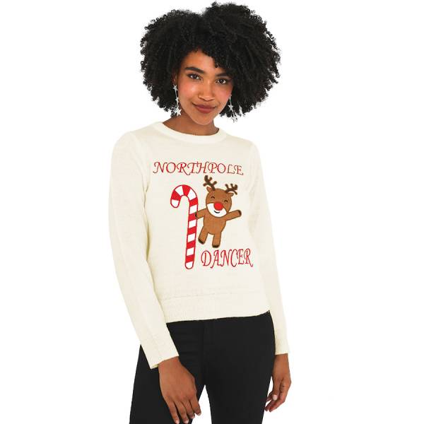 BRAVE SOUL Dancer X-Mas Women Pullover LKX-248DANCER