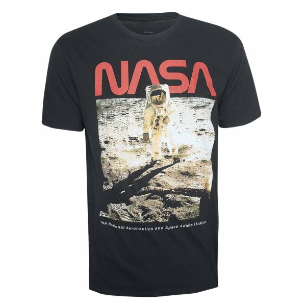 NASA Aldrin Mężczyźni T-shirt AIMTS015BLK