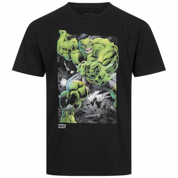 Hulk Marvel Battle Scene Mężczyźni T-shirt MAMTS054BLK