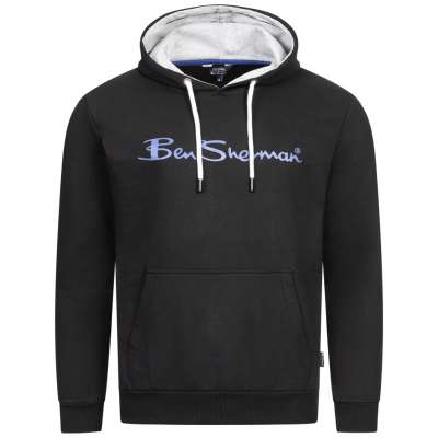 BEN SHERMAN Casual Uomo Felpa con cappuccio 0067810 NERO scontosport