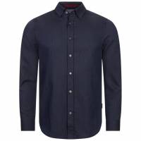 TED BAKER Crotone Herring Heren Hemd met lange mouwen 272031-MARINE