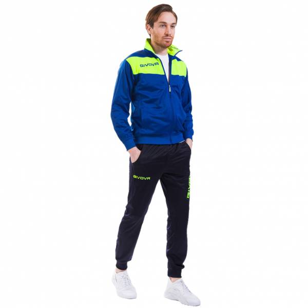 Givova Tuta Visa Tuta sportiva blu / giallo neon