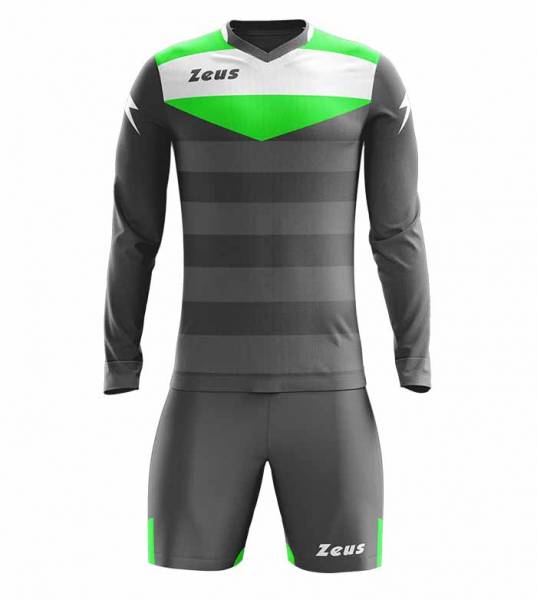 Zeus Argo Torwart Set Langarm Trikot mit Shorts grau