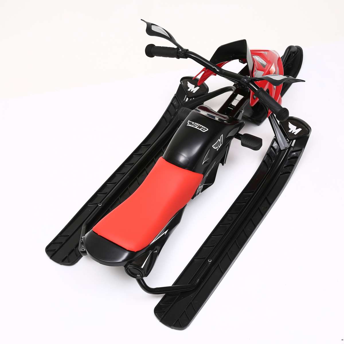 MUWO Snowracer Luge de direction avec corde de traction automatique et frein à main pour enfants et adolescents, Bob de ski pour la piste de course, noir MUWO Snowracer Luge de direction avec corde de traction automatique et frein à main pour enfants et adolescents, Bob de ski pour la piste de course, noir