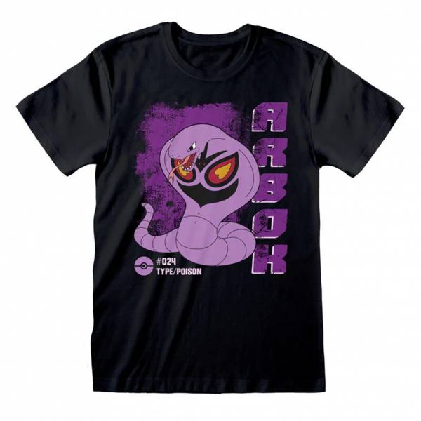 Pokémon Arbok Hombre Camiseta POK04109TSB