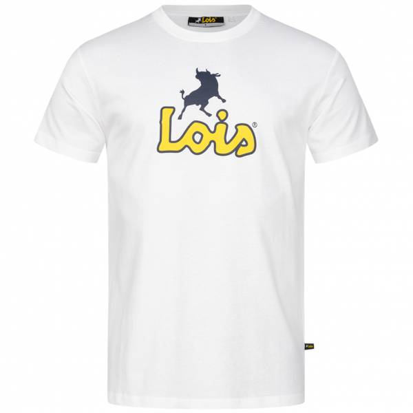 Lois Jeans Big Logo Herren T-Shirt 4E-LTSM-BL-White