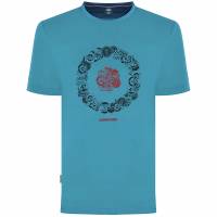 Lambretta Badges Target Hombre Camiseta SS0019-LUNA AZUL