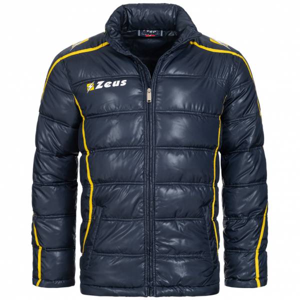Zeus Giubbotto Fauno Hommes Veste d'hiver Navy jaune