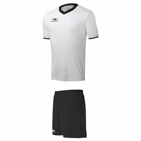 PENALTY Era Uomo Kit da calcio 2 pezzi Bianco/Nero/Nero 3.085.071.110