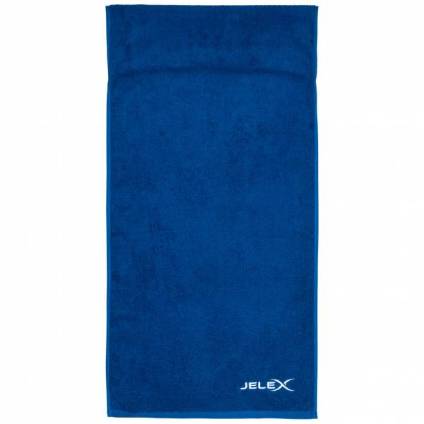 JELEX &quot;100FIT&quot; Toalla de fitness con bolsillo azul real