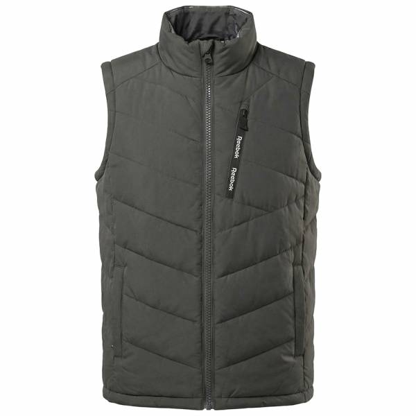 Reebok Puffer Vest 2-in-1 Herren Wende Weste RBO15720-Charcoal