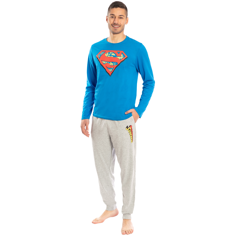 Superman Herren Pyjama Set 2-teilig