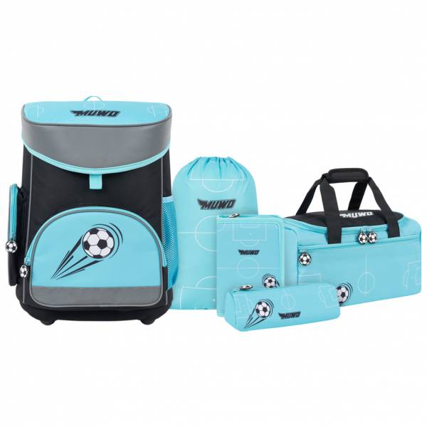 MUWO "Lil Leo" Niño Mochila escolar Conjunto 5 piezas.