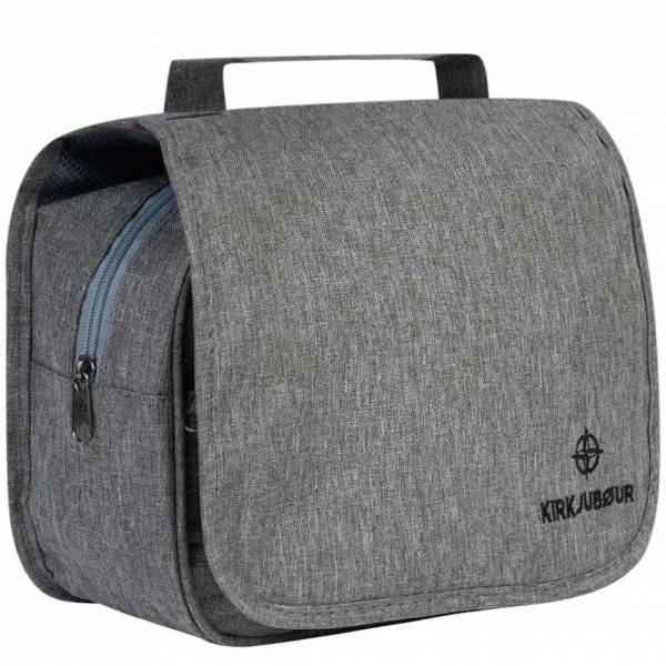 KIRKJUBØUR® &quot;Rejser&quot; Outdoor Wash Bag for hanging grey