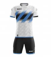 Zeus Icon Teamwear Set Jersey with Shorts white royal blue