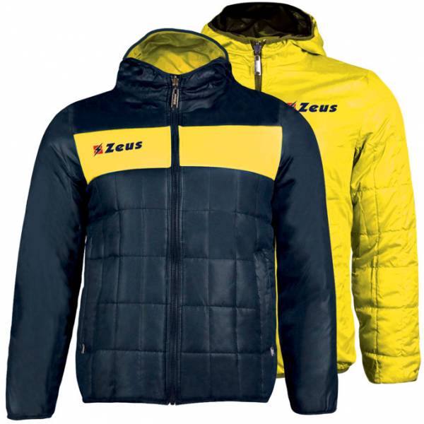 Zeus Giubbotto Apollo 2en1 Hommes Veste réversible Navy jaune