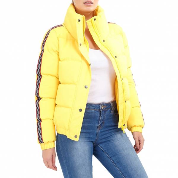BRAVE SOUL Chequered Tape Damen Winterjacke LJK-SLAYTAPE