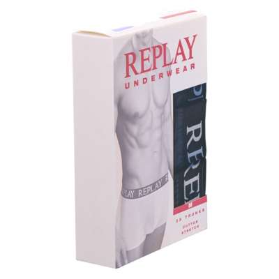 Replay - Boxer Basic Cuff Logo 3 Pack