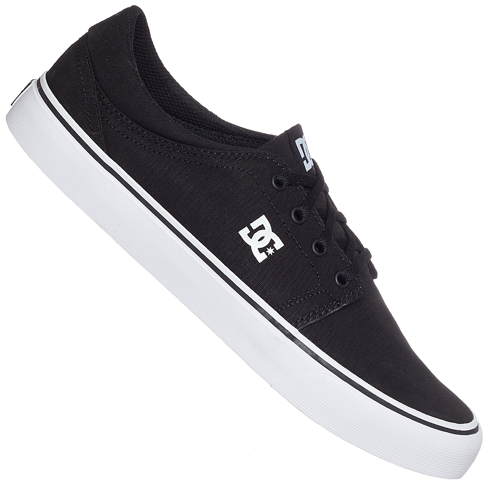 Black/White DC Trase TX-Shoes For Men Zapatillas de Skateboard para Hombre 47 EU 