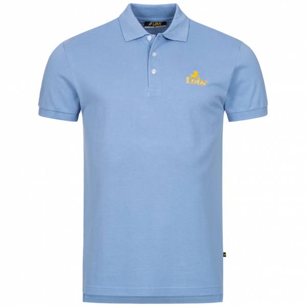 Lois Jeans Herren Polo-Shirt 4E-LPSM-Light Blue