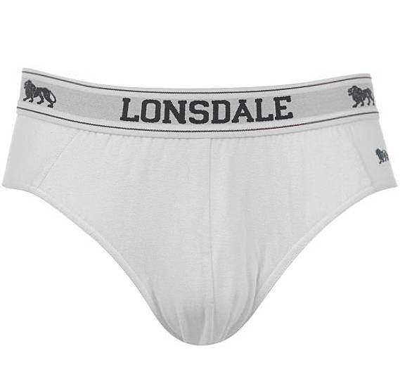 Lonsdale Herren Slip 2 St. Unterwäsche weiß