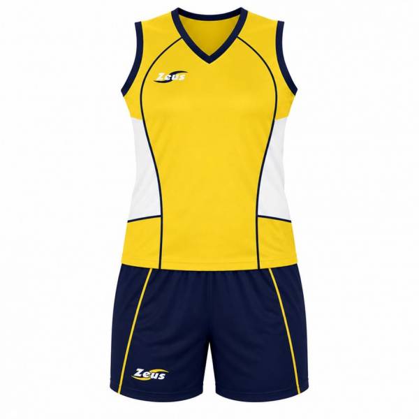 Zeus Kit Margo Damen Sport Trikot + Shorts giallo/blu