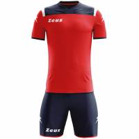 Zeus Kit Vesuvio Kit da calcio 2 pezzi Navy rosso