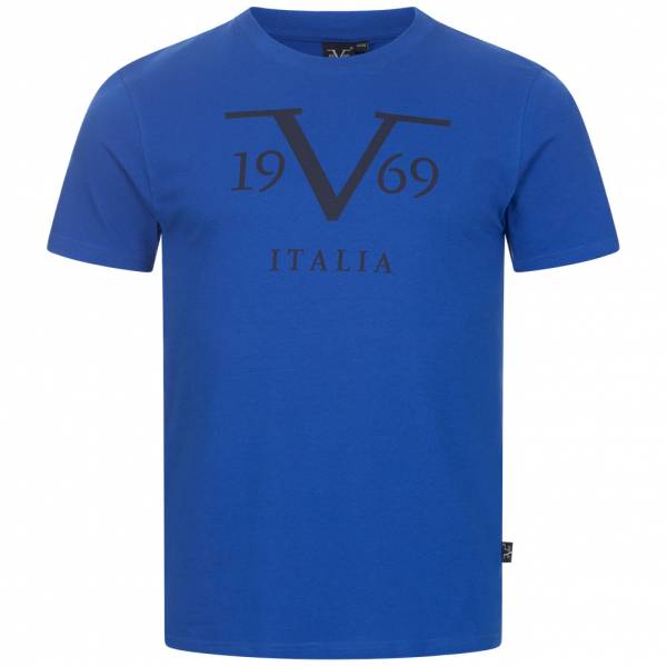 19V69 Versace 1969 Big Logo Stampato Herren T-Shirt VI20SS0011B royal