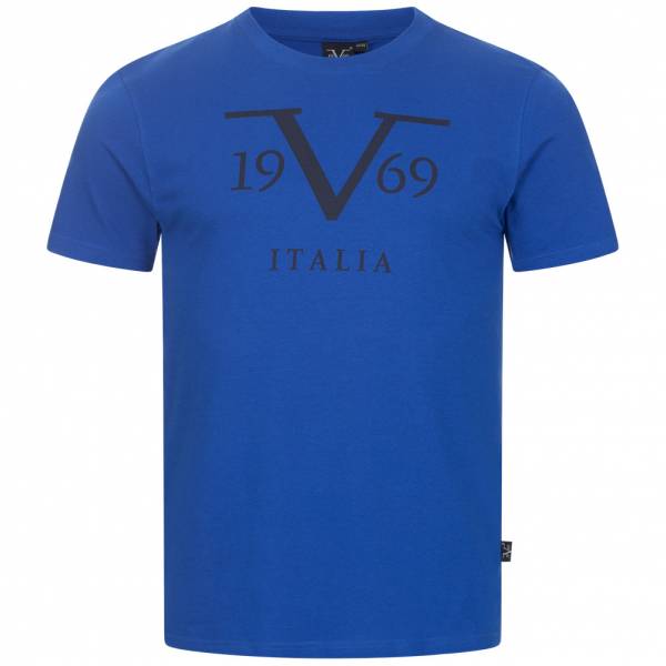 19V69 Versace 1969 Big Logo Stampato Hommes T-shirt VI20SS0011B royal blue