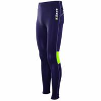 Zeus Pant Fisiko Men Running tights dark blue/yellow