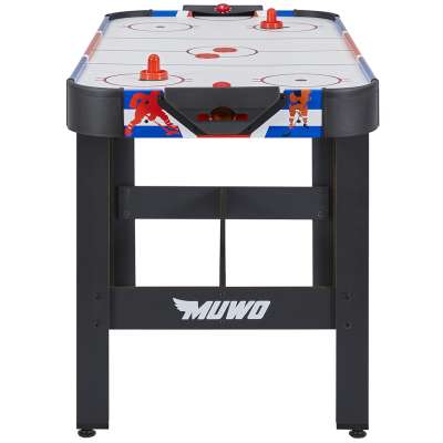 Mesa De Hockey Aire MUWO De 122 Cm | Incluye 2 Discos Y 2 Empujadores | Superficie Con Flotación De Aire | Construcción Robusta En MDF Y PVC | Para Principiantes Y Profesionales