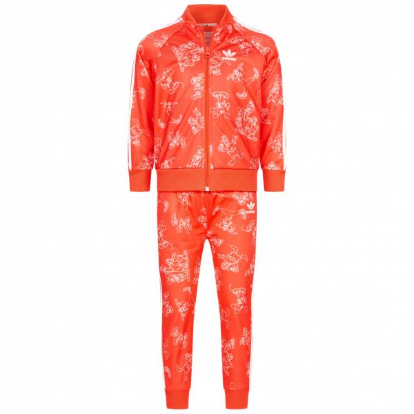 Kids orange outlet adidas tracksuit