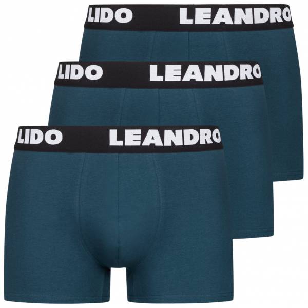 LEANDRO LIDO "Ravello" Hommes Boxer-short Lot de 3 bleu