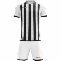 Zeus Icon Teamwear Set Maglia con pantaloncini bianco nero