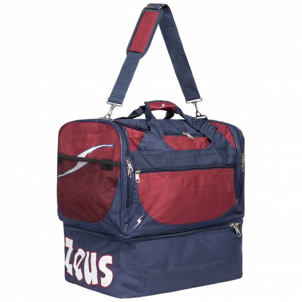 Image of Zeus Borsa Delta Borsa sportiva per calcio Navy Rosso scuro