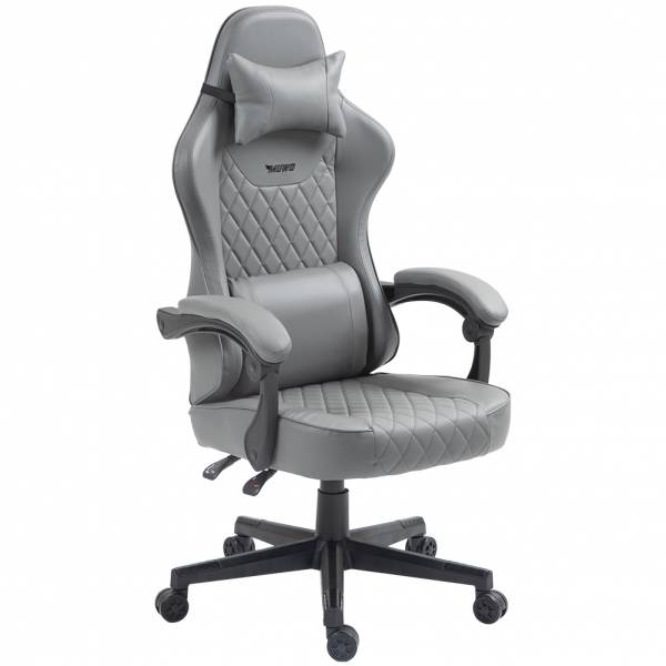 MUWO "Lux Comfort" E-Sports Gamingstuhl dunkelgrau
