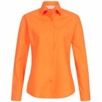 RUSSELL Longsleeve Poly-Cotton Poplin Mujer Camisa 0R934F0-Naranja