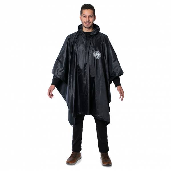 GOGLAND ® Monsun Poncho da pioggia nero