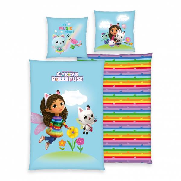 Domek dla lalek Gabby Pościel Zestaw 135 x 200 cm + 80 x 80 cm 4438601050998
