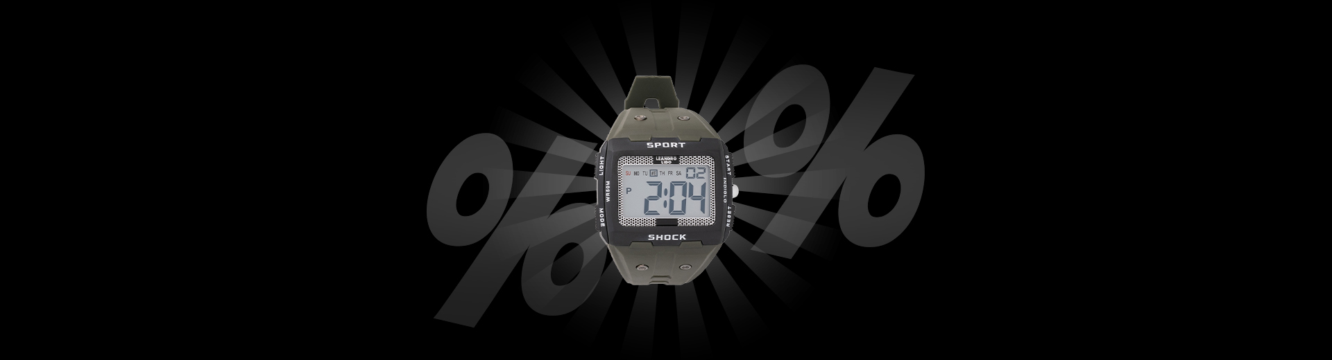 LEANDRO LIDO Unisex Sports Watch solo 4,44 €