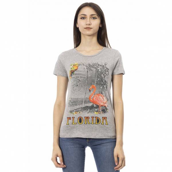 TRUSSARDI Action Mujer Camiseta Gris 2BT10012