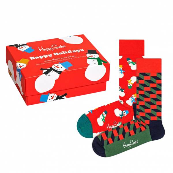 Happy Socks Happy Holidays Geschenkset Socken 2 Paar XSNO02-4300 | 07333102477580