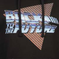 Vista previa: Regreso al futuro Chrome Logo Hombre Sudadera con capucha UNMHS070BLK Vista previa: Regreso al futuro Chrome Logo Hombre Sudadera con capucha UNMHS070BLK