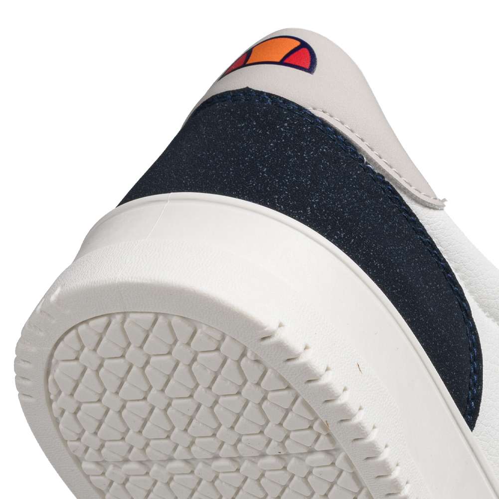 Ellesse Pansit Herren-Sneaker - Weiß/Graue Sportschuhe Mit Gummisohle