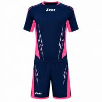 Zeus Kit Volley Tuono Uomo Herren Trikot + Shorts blu/fucsia